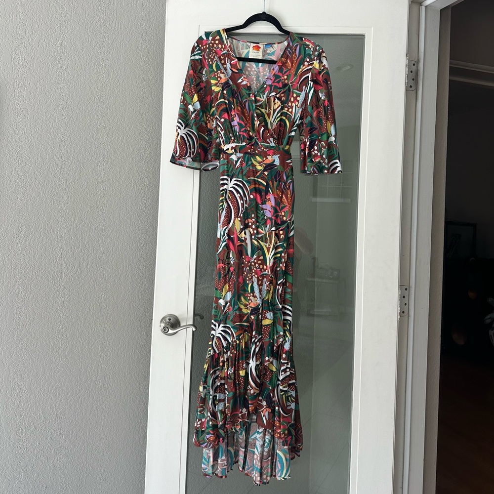 Farm Rio High-Low Wrap Dress